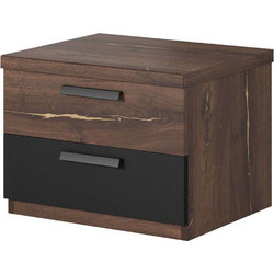 Κομοδίνο Sigon 162422139 46x40x37cm Brown-Black