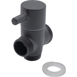 Βάνα/Διακόπτης 2 Εξόδων 3/4"x1/2"x1/2" σε Σκούρο Γκρι Ματ