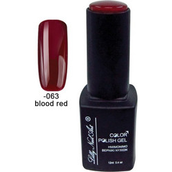 Lilly Nail Art Color Gel Blood Red Ημιμόνιμο Βερνίκι Νυχιών 12ml