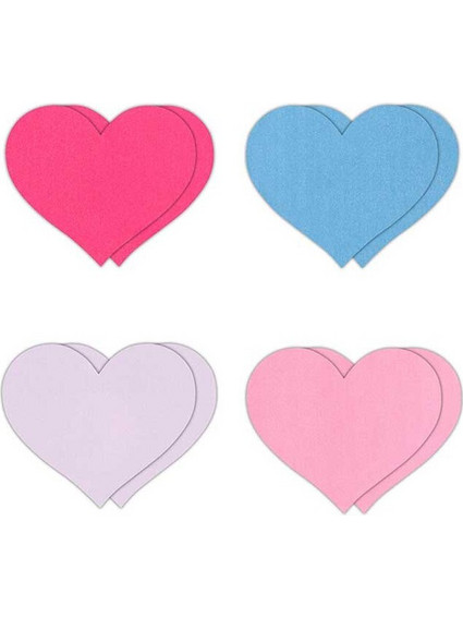 Heart 4 Colors A (4 Pairs) Pretty Pasties NS Novelties