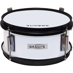GRANITE Ταμπούρο Junior 10'' x 5'' White με ζώνη και μπαγκέτες