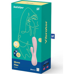 Satisfyer Mono Flex Δονητής Rabbit για Ζευγάρια με App Control 20.4cm Ροζ
