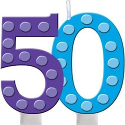 Creative Converting Κεράκι Νούμερο 50 Bright and Bold