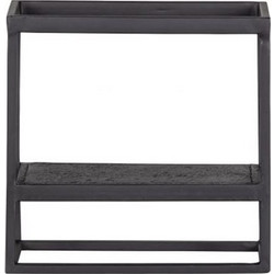 Pάφι Tοίχου Mεταλλικό Mαύρο Febe Wall Rack (20x40 cm)