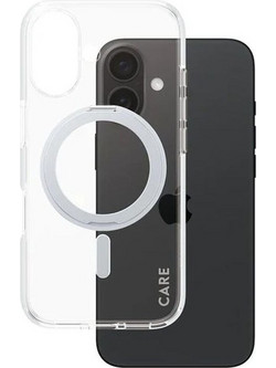 Θήκη Apple iPhone 16 - PanzerGlass MagSafe Kickstand Case - Transparent with Black Stand