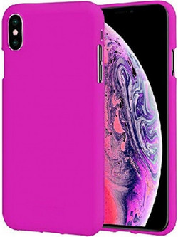 Back Cover Θήκη Λεπτής Σιλικόνης Matte για iPhone Xs Max Φούξια