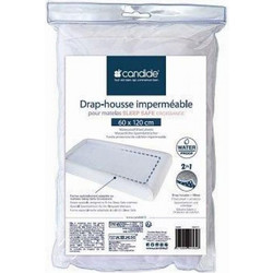 Candide Βρεφικό Σεντόνι Κούνιας με Λάστιχο 60x120 White