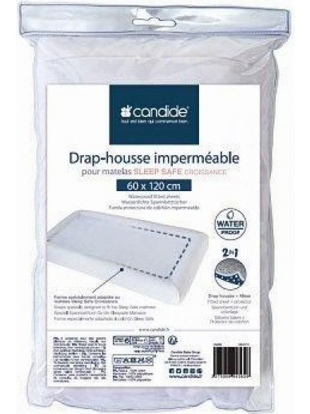Candide Βρεφικό Σεντόνι Κούνιας με Λάστιχο 60x120 White
