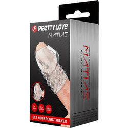 Pretty Love Matias Thicker Κάλυμμα Επιμήκυνσης Πέους Clear