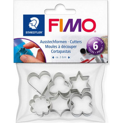 Φόρμες Fimo μεταλλικές σχέδια Staedtler 6τμχ. 8724-03