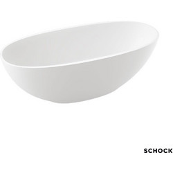 Schock Vista Mineralicast Μπανιέρα Ελεύθερης Τοποθέτησης 160x70εκ 185Lt White Matt