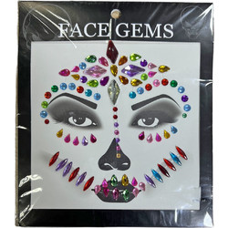 Αυτοκόλλητα Προσώπου Πεταλούδα Face Gems 17x17cm πολύχρωμο 3-2465 ΚΩΔ.11197