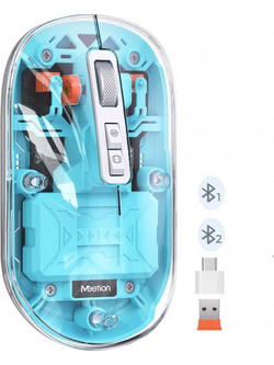 Meetion MT-BTM005 Ασύρματο Bluetooth Ποντίκι Light Blue