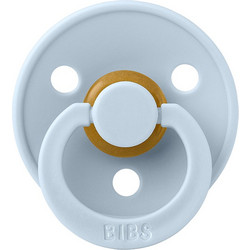 BIBS Colour Πιπίλα Καουτσούκ 6m+ Baby Blue