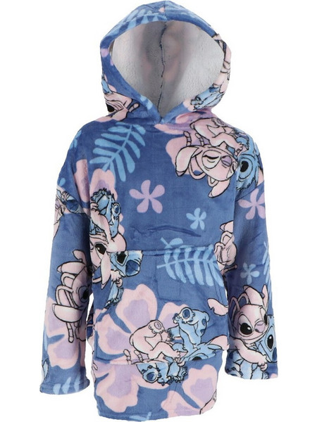 Disney Lilo and Stitch Κουβέρτα Fleece Μπλε Μπλε