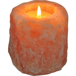 Kηροπήγιο από Αλάτι Ιμαλάιων Himalayan Salt Tealight Holder 10cm (1,15kg)