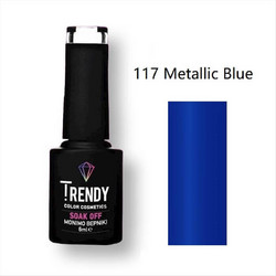 Trendy Soak Off 117 Metallic Blue Ημιμόνιμο Βερνίκι Νυχιών 6ml