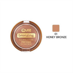 Quiz Bronzing Illumination Pressed Powder 01 Honey Bronze Bronzer Powder 12gr