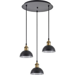 Home Lighting Magnum Κρεμαστό Φωτιστικό Οροφής Τρίφωτο E27 Χρυσό SE21-BR-10-3BL-MS3 77-8778