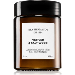 Vila Hermanos Apothecary Vetiver & Salt Wood αρωματικό κερί 120g