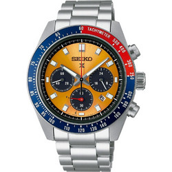Seiko Prospex Ανδρικό Ρολόι Χρονογράφος Solar με Ασημί Μεταλλικό Μπρασελέ SSC947P1