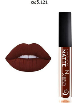 NX Beauty Professional Matte Longstay 121 Long Lasting Liquid Κραγιόν