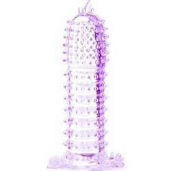 Baile Casual Love Silicone Sleeve Κάλυμμα Επιμήκυνσης Πέους 14cm Μωβ