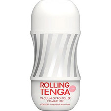 Tenga Rolling Gyro Roller Cup Pocket Αυνανιστήρι με Δόνηση White