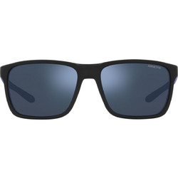 Arnette AN4323 2876/55 Γυαλιά Ηλίου Τετράγωνα Κοκάλινα Μαύρα με Μπλε Καθρέπτη Φακό