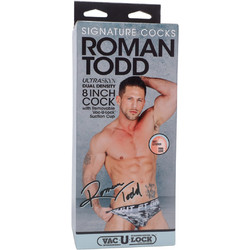 Doc Johnson Signature Cocks Vac-U-Lock Roman Todd Ρεαλιστικό Dildo με Βεντούζα & Όρχεις 20cm Vanilla