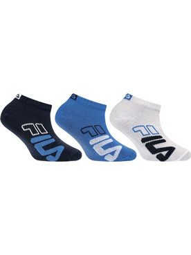 Fila Invisible Αθλητικές Κάλτσες Παιδικές Σοσόνι Σετ 3 Ζεύγη Multicolor