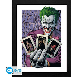 DC COMICS - Framed print The Joker Haha Cards (30x40) x2