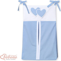 Diaper bag- Hanging Hearts blue