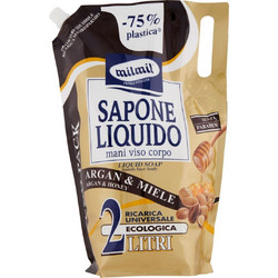 Milmil Argan & Miele Liquid Κρεμοσάπουνο 2lt