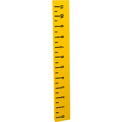 XL Διακοσμητικός χάρακας Κίτρινος 60x8cm 157.037.0004.34