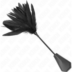 Kink Tickle Feathers with Ruffle 48cm Black