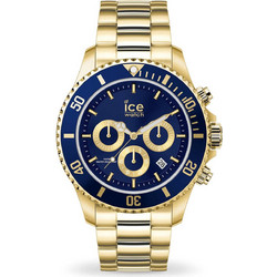 Ice Watch Ανδρικό Ρολόι Χρονογράφος με Χρυσό Μεταλλικό Μπρασελέ IC017674