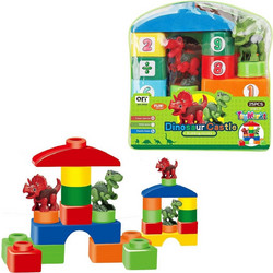 ToyMarkt Τουβλάκια Κάστρο Δεινοσαυράκια 25τεμ