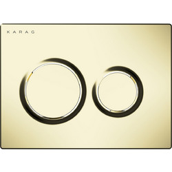Karag O230-021 Olimpos Πλακέτα Καζανακίου Διπλής Λειτουργίας Gold Matt