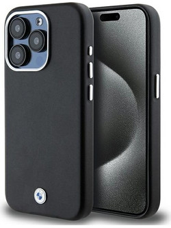 BMW Signature Wrapped Metal MagSafe case for iPhone 15 Pro - black