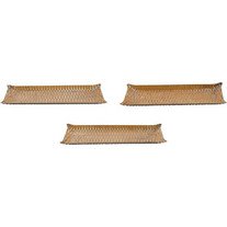 ΔΙΣΚΟΣ SET/3 ΧΡΥΣΟ ΜΕΤΑΛΛΟ 20x12x0,5cm 25x15x0,5cm 29,5x17,5x0,5cm