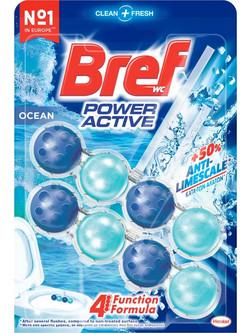 Bref WC Block Duo Pack Ocean Αρωματικό & Καθαριστικό Τουαλέτας 2x50gr