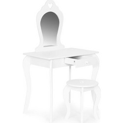 Ecotoys Ξύλινο Παιδικό Έπιπλο Τουαλέτα Κρεβατοκάμαρας Σε Λευκό Χρώμα, 65x43x110 cm, FH-KF200011-W - Ecotoys