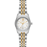 Michael Kors Petite Lexington Pave Γυναικείο Ρολόι με Ασημί Χρυσό Μεταλλικό Μπρασελέ MK4740