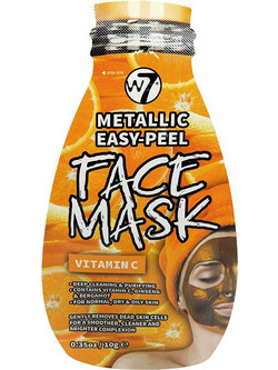 W7 Metallic Easy-Peel Vitamin C Κρεμώδης Μάσκα Προσώπου για Καθαρισμό 10gr