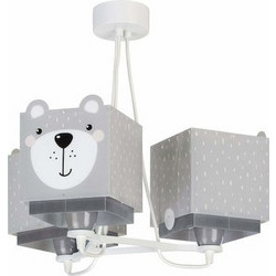Φωτιστικό Οροφής Παιδικό Little Teddy 64577 Grey Ango Πολυπροπυλένιο