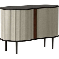 Μπουφές Audacious Horizons S 5111C706-02 100x50x67cm Black Oak-Sand Polyester,Ξύλο