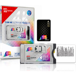 Tivusat CAM 4K Ultra HD + Tivusat BLACK Smartcard ιταλικά κανάλια channels