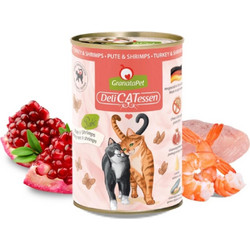 GranataPet Delicatessen Adult Grain Free Pate with Turkey & Shrimps 400gr