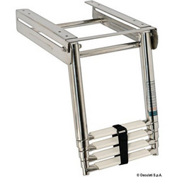 Σκάλα Τηλεσκοπική Πλατφόρμας Inox 316 - 20x87cm